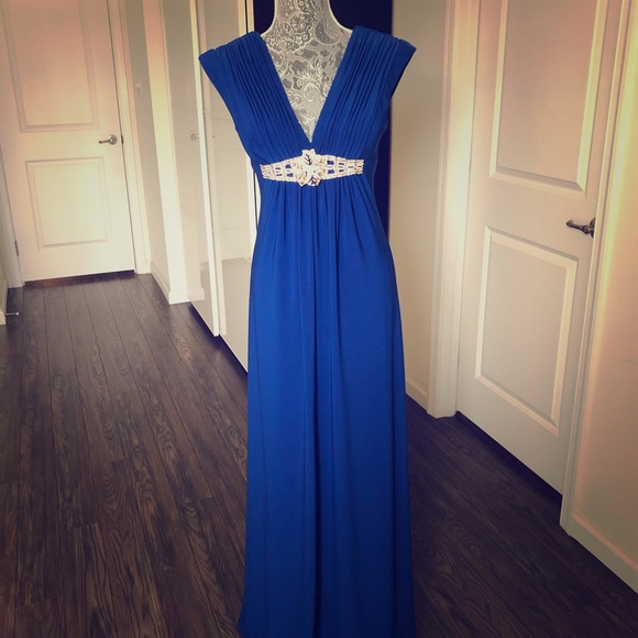 Night Way Crystal Embellished Gown - Picture 2 of 8